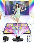 Acelufly Dance Mat, Eletrionic Dance Mat with Multiple Modes, Non-Slip Dance Mat for TV with HD Camera, Musical Dance Game Mat for Girls Boys, Christmas/Birthday/Valentine's Day Gifts for Kids Adults