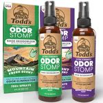 Uncle Todd's Odor Stomp Shoe Deodorizer 2-Pack - Proven & Powerful Enzyme Shoe Spray for Odor Elimination in All Footwear