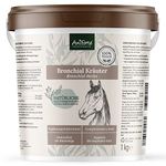 AniForte Bronchial Herbs Horse 1 kg - Natural Herbs with Methylcysteine for Cough & Colds, Support for Respiratory Diseases, Horse Herbs as Supplementary Food for Clearing Respiratory Tract