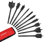 WORKPRO 10-Piece Pro Spade Drill Bi