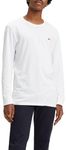 Levi's Men's Long-Sleeve Original Housemark Tee T-Shirt, Cotton + Patch White, M