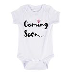 Unique New Mom Gifts to Grand Parents Funny Coming Soon Baby Onesie Clothing for Newborn Boys & Girls(WS-Ca,3-6M)