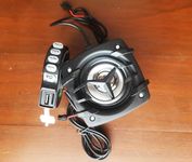 Motorcycle Bike/Scooter/E-Scooter Sound System Bluetooth Enabled SD USB Mp3 12V Handlebar Stereo Speaker Multifunction with Call Receive Function Pack of 01