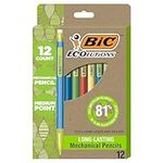 BIC Ecolutions HB Mechanical Pencil, 81% Recycled Plastic, Medium Point (0.7 mm), 100% Recycled Packaging, 12 Count Pack