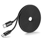 CLEEFUN Long USB C Cable 16ft/5m, 60W Fast Charging USBC to USBC Cable, Premium Nylon Type C Cord for iPhone 15 Pro Max, for iPad/MacBook, PS5, Switch, for Samsung Galaxy S24 S23