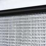 Gluwoer Aluminium Chain Curtain 90 x 200cm Metal Door Fly Screens Insect Control Curtain for Doorways (Black)