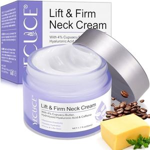 Neck Cream 50ML, Neck Firming Cream for Tightening and Sagging Skin, Advanced Moisturizing Neck Firming Cream for Anti Aging Smoothes Fine Lines & Wrinkles, Tighten and Lift Neck Cream