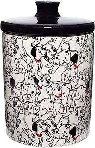 Enesco Disney Ceramics 101 Dalmatians Treat Canister Cookie Jar, 7.25 Inch, Multicolor