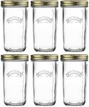 Kilner Wide Mouth Preserve Jar Set 6-Pieces, 500 ml Capacity, Multicolor