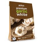 Jamieson Brothers® Premium Autumn White Garlic Bulbs – Quality Garlic Bulbs for Planting, Approx. 4 Bulbs per Pack, Ideal for Growing Robust and Flavourful Garlic Harvests