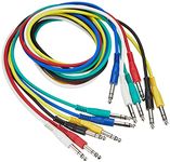 Adam Hall 3 Star Series 1.2m 6.3mm Jack Stereo to 6.3mm Jack Stereo Patch Cable Set