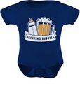 TeeStars - Drinking Buddies Baby & Dad Cute Baby Bodysuit Newborn Navy