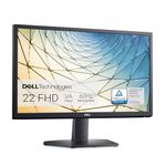 Dell SE2222H 21.5 Inch Full HD (1920x1080) Monitor, 60Hz, VA, HDMI, VGA, 3 Year Warranty, Black