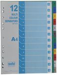 Solo SP 312 Separator/Divider (Set of 12) - Multi Colour A4 - Multi-Color