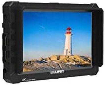 LILLIPUT 7" A7S-B Black 1920x1200 IPS On Camera Monitor with 4K HDMI Input Output Field Monitor for DSLR and Mirrorless Cameras with Free Gifts:Mini Magic Arm Mount + LP-E6 Plate+ 12V AC Adapter