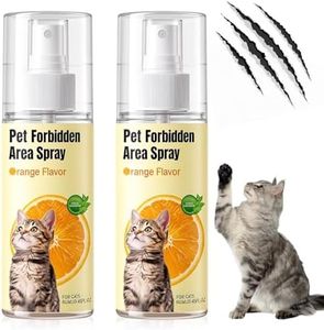 Wanban 2Pcs Cat Deterrent Spray, Natural Anti-Scratch Cat Spray, for Cats & Kittens, Orange Scent Pet Training Aid, Safe for Pets, Indoor Outdoor Furniture, Protector