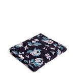 Vera Bradley Packable Fleece Blanket, Navy Garden, One Size