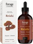 Forage Hyperfoods - Reishi Mushroom Tincture, With Reishi Mushroom Extract for Better Immune System and Stress Response, For Natural Calm, Dual Extract, Original, 118 ml