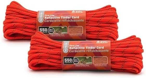Survive Outdoors Longer 550 Reflective Tinder Cord, 50ft (2 Pack)