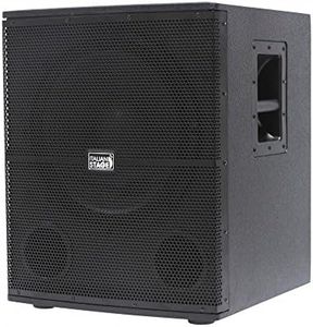 Italian Stage IS S115A - Subwoofer audio Attivo Amplificato da 700w di picco in classe AB con cono da 15" con 2 canali In-Out, Nero