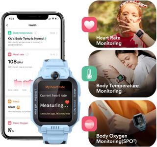 imoo Kids Smart Watch, Blue – Z7 GPS Tracker, Waterproof
