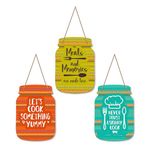 Artvibes Meals and Memories Quotes Wall Hanger for Home Decor | Gifts | Wall Art Decoration Wooden Hanging Items | Kitchen Wood Design | Quotes Decor Items | Decorative Artworks (WH_8911N)