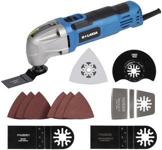 G LAXIA Oscillating Tool, 1.5A Oscillating Multi Tool with with 3° Oscillation Angle, 12 Piece Accessories Scraping, Grinding, Sanding, Cutting