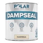 Polar Magnolia Damp Seal Paint - 500ml - Stain Blocker and Anti Damp Proof Paint for Internal Walls & Ceilings - Quick Drying Matt Finish