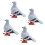 Toyvian 4pcs Pigeon Toy wind up bird toy kids pigeon toy Pigeon Clockwork Toy Pigeon Wind Up (Random Color)