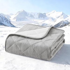 COZY KISS Dog Cooling Mat 82"x102" Q-Max>0.4, Extra Large Waterproof Cooling Dog Bed Cover, Leakproof Non-Slip Pet Mat, Furniture Protector Washable Cooling Blanket for XL Dogs, Sofa Cover(Gray)