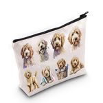 LEVLO Cockapoo Cosmetic Makeup Bag Gift Cockapoo Lover Gift Cockapoo Dog Mom Travel Pouch Bag Cockapoo Merchandise, Cockapoo, Cosmetic Bag