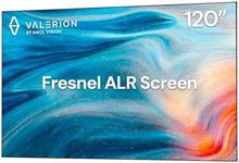 Valerion 120-inch Fresnel ALR Projector Screen, 16:9 Fixed Frame, Daylight Viewing, 1.8 Gain, 85% Ambient Light Rejection (Ceiling & Side), Compatible with Long Throw Projectors