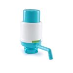 Royalford Water Pump - Dolphin water pump Water Bottles Pump Manual Water Bottle Pump, Easy Drinking Water Pump, Easy Portable Manual Hand Press Dispenser Water Pump White & Blue