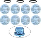 8 Pack 90107 Dry Filter Compatible with Shop Vac 5 Gallon and Above Filters, Replacement Parts #9010700, 9013700