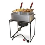 King Kooker 1618 16-Inch Propane Outdoor Cooker with Aluminum Pan and 2 Frying Baskets