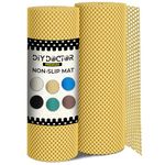 DIY Doctor - 2x Anti Slip Rug Underlay - 190 x 30cm Roll Non Slip Rug Underlay - Non Slip Rug Gripper - Carpet Grippers & Rug Grippers for Laminate Floors - Shelf Drawer Liner - Yellow