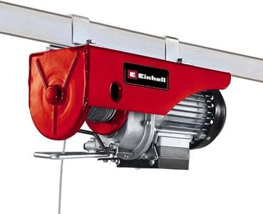 Einhell Palan électrique TC-EH 250 (500 W, Boîtier de commande avec arrêt d’urgence, Poulie de soufflage avec crochet, Câble 12 m, Frein automatique)