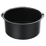 Cake Tin, 6/7/8 inch Round Pressure Cookers Cake Mold Baking Pan Air Fryer Accessories, Cake Bucket and Pizza Tray Universal Baking Pan, Non-Stick Baking Cake Tin with Handles(size:8inch)