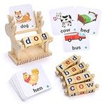 Montessori Toys for 3 4 5 6 7 Year Old Boys Girls Gifts, Sight Words Flash Cards Educational Toys for Kids 3 4 5 6 Year Old, Learning Wooden Toys for 3-6 Year Old Boy Girl Jouet Enfant Fille 3-6 Ans