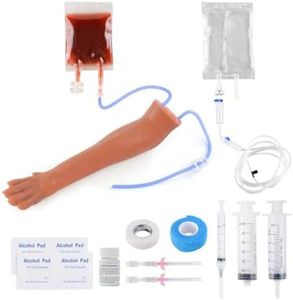 Canine IV Blood Draw & Catheterization & Dog Bandaging Leg, IV Fluid Venipuncture Injection Kit Intravenous Training Set, Veterinary Dog IV Practice Kit for Students, Veterinarians, and Training