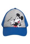 Disney Mickey Mouse Cap for Boys - Children's Baseball Cap Baseball Cap Sun Protection Adjustable Blue/Grey, blue/grey, One Size