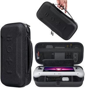 JSAUX Carrying Case for Lenovo Legion Go / Go S / Go 2, Large Capacity Hard Travel Pouch, Screen Protector Cover with Hand Grip, Storage Bag for Console, Controllers and Dock – Black