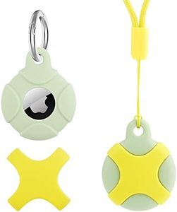 AirTag Necklace Air Tag Keychain Apple AirTag Protective Case GPS Tracker Holder Waterproof for Toddlers Kids Elderly Adjustable Anti-Lost Anti-Lost (Green)