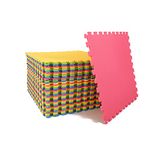 M.Y Extra Large Interlocking Foam Play Mat - 60x60cm Large Thick Multi Colour Soft EVA Floor Tiles 16 Piece