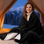 REEAIX 12V Heated Car Blanket, Grap