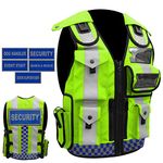 Hi Viz Tactical Security Dog Handler Vest Enforcement CCTV Tac Jacket Ultrawears Green (Event Staff)