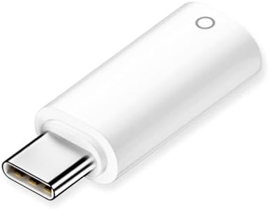 AreMe USB C to Pencil Adapter for Apple Pencil 1st Generation, USB-C Male to Pencil Charging Adapter for iPad 10th Gen, Type C iPencil Charger Connector Dongle Connector for iPad 10 (White)