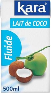 KARA - Lait de Coco Brique - Sans Conservateur et Sans Gluten - 500 ml