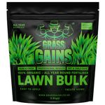 Organic Grass Fertiliser, Lawn Feed Grass Food - Pet, Child Friendly, Non Scorch Formula for Spring Summer Autumn Use, Covers 100m² Black Edition. Achieve A Lush Green Lawn The Natural Way