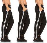 DARESAY 3 Pack: Mens Athletic Pants with Pockets, Mens Sweatpants, Men's Lightweight & Breathable Joggers (Up to 3XL)